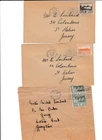 NS35 GOOD LOT  THREE JERSEY WW2 GERMAN OCCUPATION COVERS INC 2 FIRST DAY COVERS