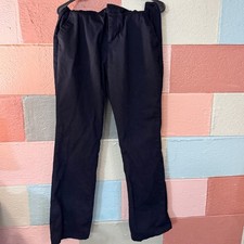 Old Navy Pants Black Bootcut sz 12 Stretch Women Flat Front D8