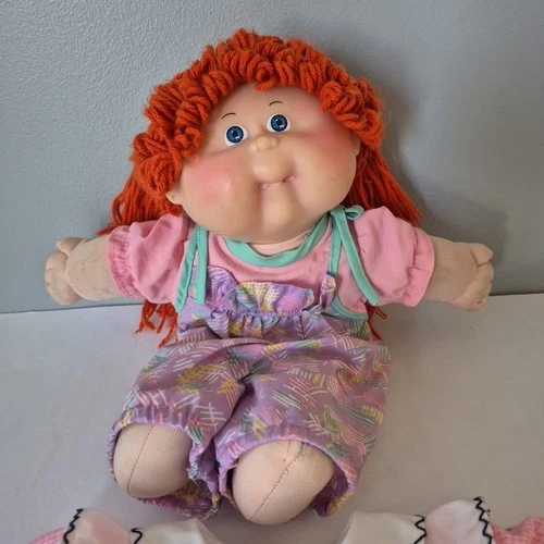 Cabbage Patch Kids 14 Inch Play Doll Red Hair Blue Eyes w/ Clothes Vintage 1987