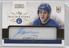 2013-14 Panini National Treasures Icy Inscriptions Jesper Fast #II-JFA Auto 5h5