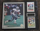 Emmitt Smith Autograph Signed Plaque 12x15 With COA + 2 Cards Dallas Cowboys