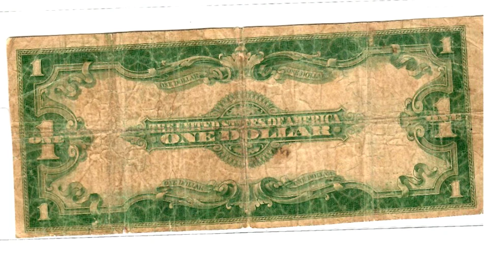 $1 "STAR" (SILVER CERTIFICATE) "STAR"STAR"STAR"!!!! (1923) (HORSEBLANKET) STAR!! - Image 3 of 3