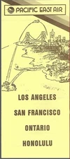 Pacific East Air system timetable 4/1/84 [5041]