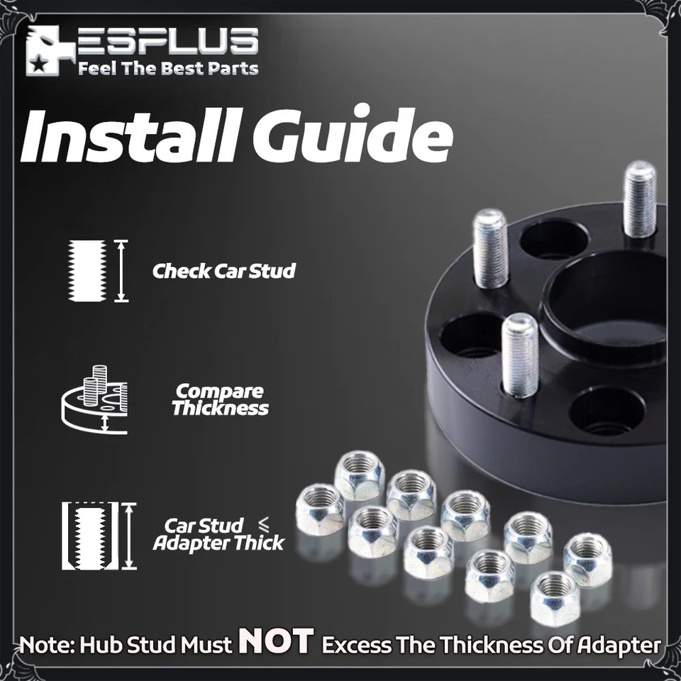 2pc 32mm HUB CENTRIC WHEEL SPACER 5X4.5” CB 60.1mm 12x1.5 FIT Toyota Lexus - Image 4 of 4