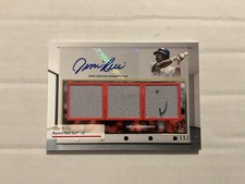 2024 Topps Museum Collection -  Signature Swatches Triple Jim Rice (AU, MEM) /25