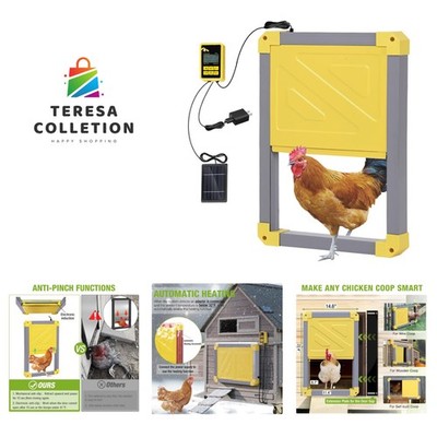 Automatic Chicken Coop Door Solar Powered Auto Chicken Door Opener for Chicke...