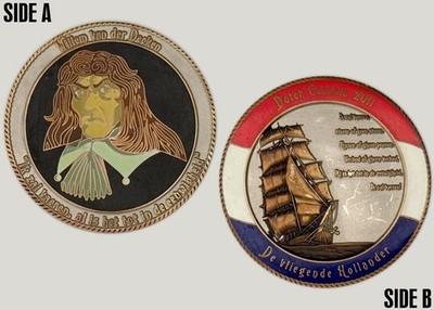 Willem van der Decken ''De Vliegende Hollander'' 2011 Challenge Coin 2#17