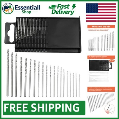 Versatile 20 Pcs HSS Mini Drill Bits in Compact Storage Box - DIY Essential