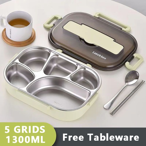 304 Stainless Steel Food Container Leak-proof Students Kids Portable Bento Lunch - Picture 14 of 30