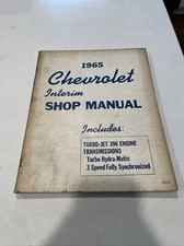 1965 Chevrolet Interim Shop Manual 396 V8 Turbo Hydra-Matic Corvette Chevelle 