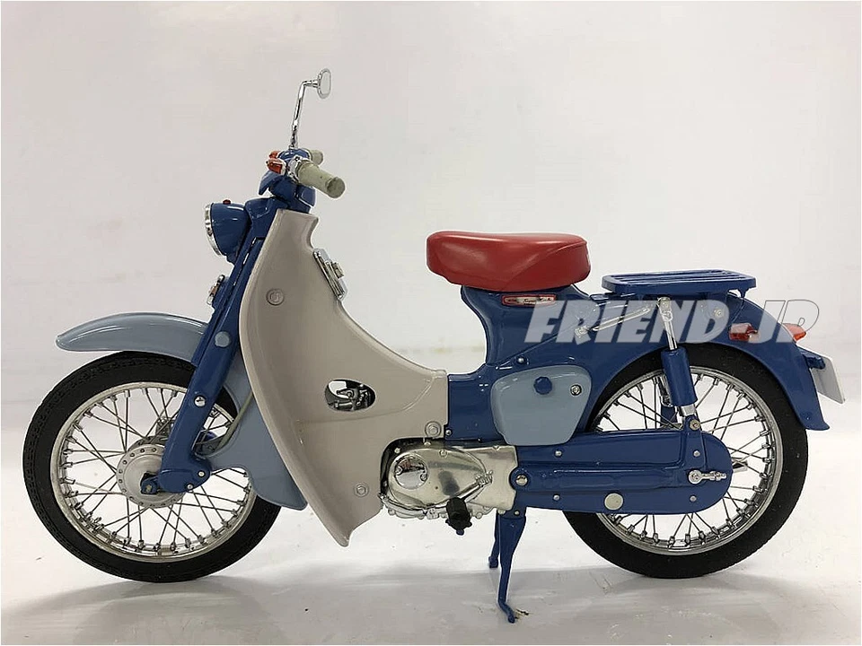 EBBRO 1/10 Scale Honda SUPER CUB 1958 Blue w/Original Box - Image 4 of 4
