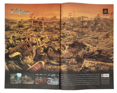 2001 Dark Cloud Video Game Two Page Print Ad 13.25''x10.25'' PlayStation 2 PS2