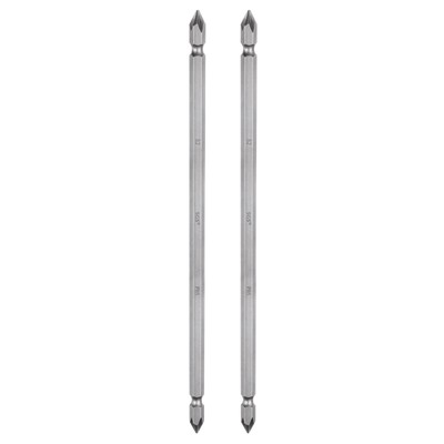 2pcs PH1 Magnetic Double Ended Phillips Screwdriver Bit 7.87'' Length 6.35mm Rod