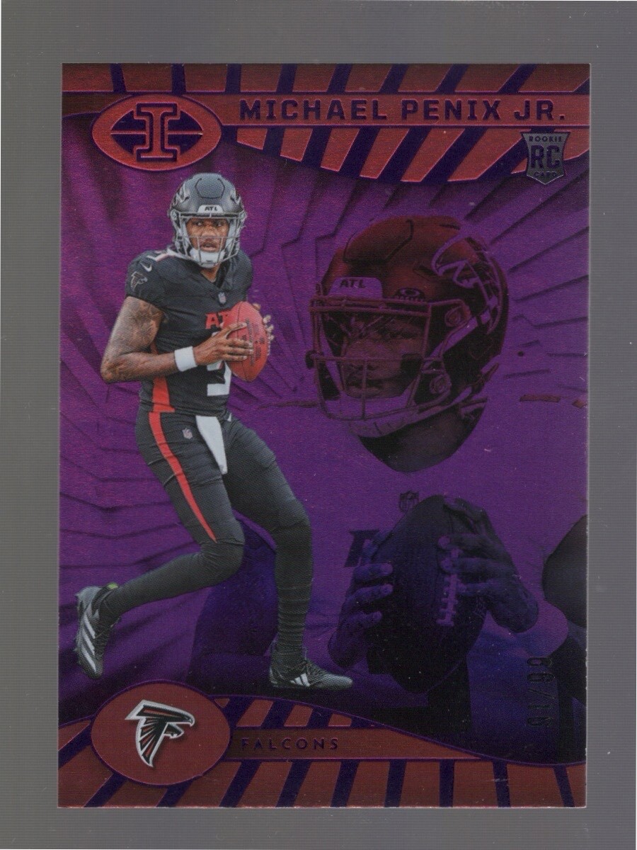 2024 Panini Illusions Michael Penix Jr Purple Rookie RC #4! 91/99