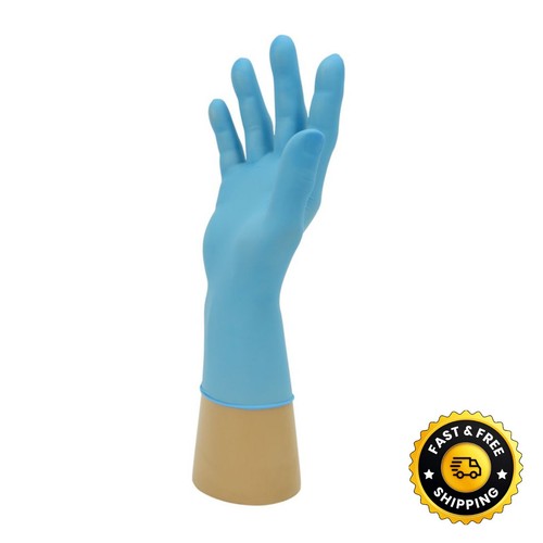 Gloves Vinyl Disposable Blue Powder & Latex Free, Small Medium Large XL, 100 200 - Picture 8 of 24