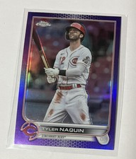 2022 Topps Chrome Update Tyler Naquin Purple Refractor #USC20 Reds