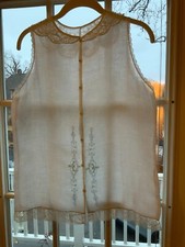 Edwardian Cotton Blouse Embroidered - Antique Blouse