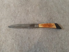 Vintage Spear Point Fix Blade Boot Knife brand Sterling Merchandise Jigged Bone