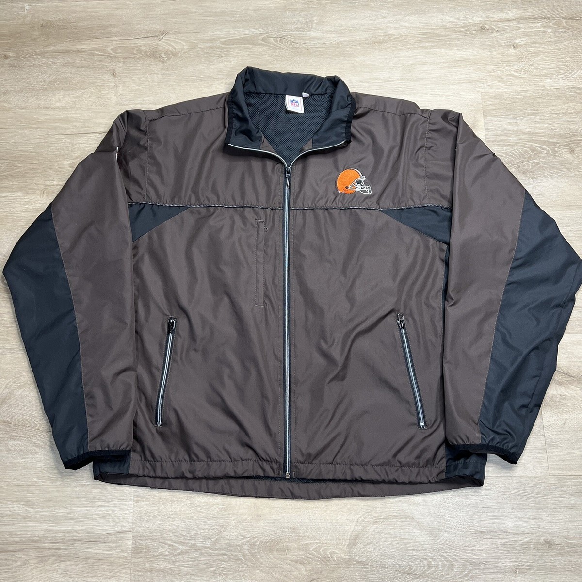 Cleveland Browns Reebok ジャケット XL Cleveland Browns XL Reebok Full Zip NFL Sports Embroidered
