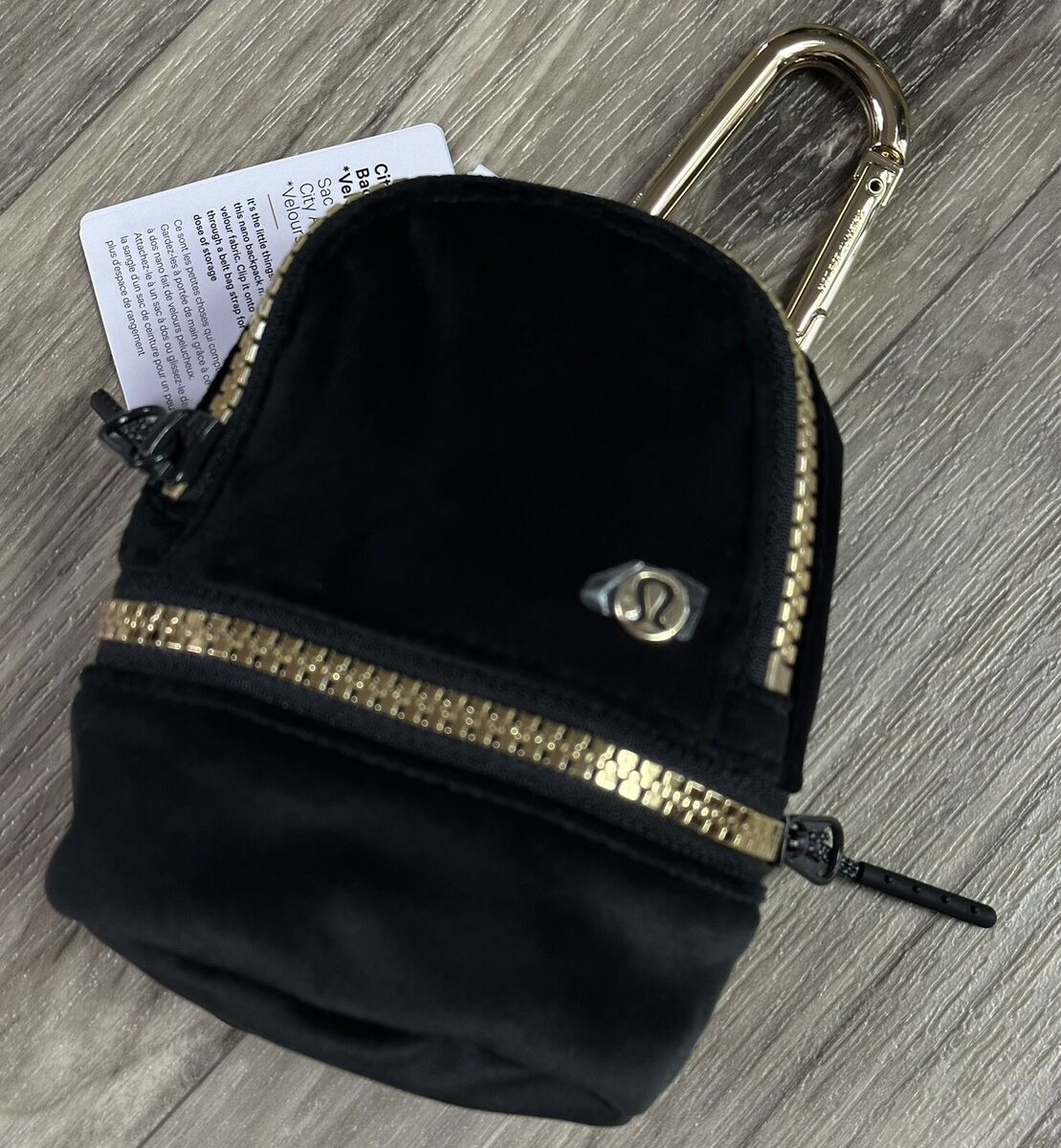 Lululemon City Adventurer Backpack Nano Plush Velour Black Lululemon City Adventurer Backpack Nano Plush Velour Black