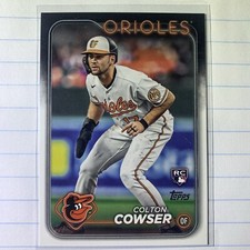 Colton Cowser 2024 Topps Series 1 #257 Base Rookie Card RC Orioles. rookie card picture