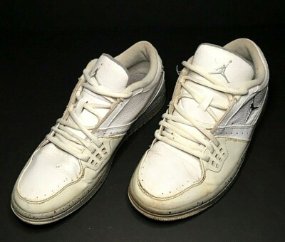 Nike Air Jordan One Flight Low White Cement Mens Size 9 (350610