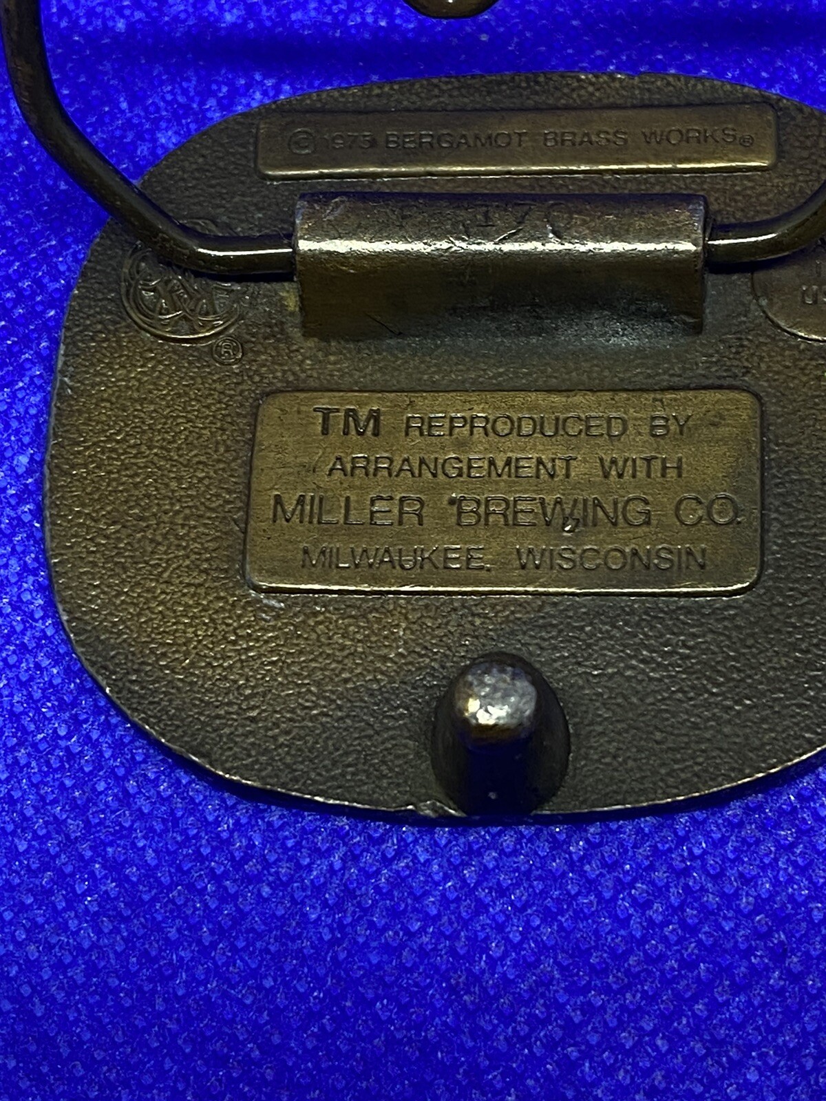 Vintage Lowenbrau 1975 Bergamot Brass Works Belt Buck… Gem