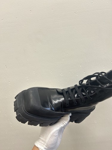 Stivali Prada Monolith in pelle e nylon suola a strappo combattimento militare leggeri 36 EU 6 US - Foto 10 di 12