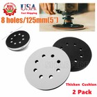 5 Inch 8-Hole Soft Sponge Interface Pad for Sanding Pads Hook&Loop Sanding Disc