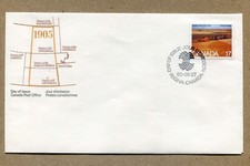 Canada FDC 80-08-27 Saskatchewan 75th Anniversary 17¢ Single STAMP