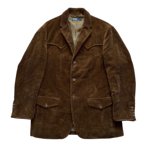 Polo VINTAGE Ralph Lauren Western Cowboy Corduroy manteau de sport blazer taille XL - Photo 1/10