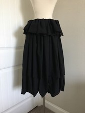 COMME des GARCONS BLACK CDK SUPER TEX FOLD WAIST DROPPED CROTCH PANTS SIZE S