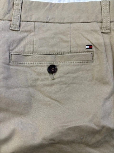 Мужские брюки Tommy Hilfiger Tailored Fit Chino (ХАКИ, 36W x 30L) АККУРАТНО Б/У - Изображение 4 из 4