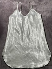 Vintage L.A. Intimates Womens Slip Dress Small Pearl White Satin Romantic 90s
