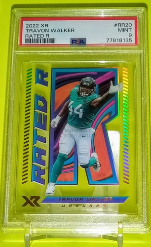 Travon Walker CASE HIT PSA 9 MINT 2022 Panini XR RATED R rare rookie JAGUARS - Picture 3 of 5