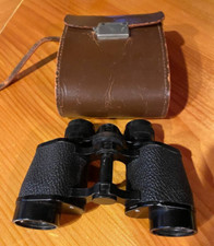 Vintage Hunalex Paris Binoculars 8 x 30 France With Leather  Case
