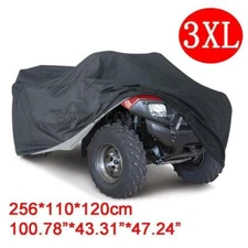 3XL Black  ATV Quad Bike Cover For Honda Rancher 350 400 420 4x4 ES