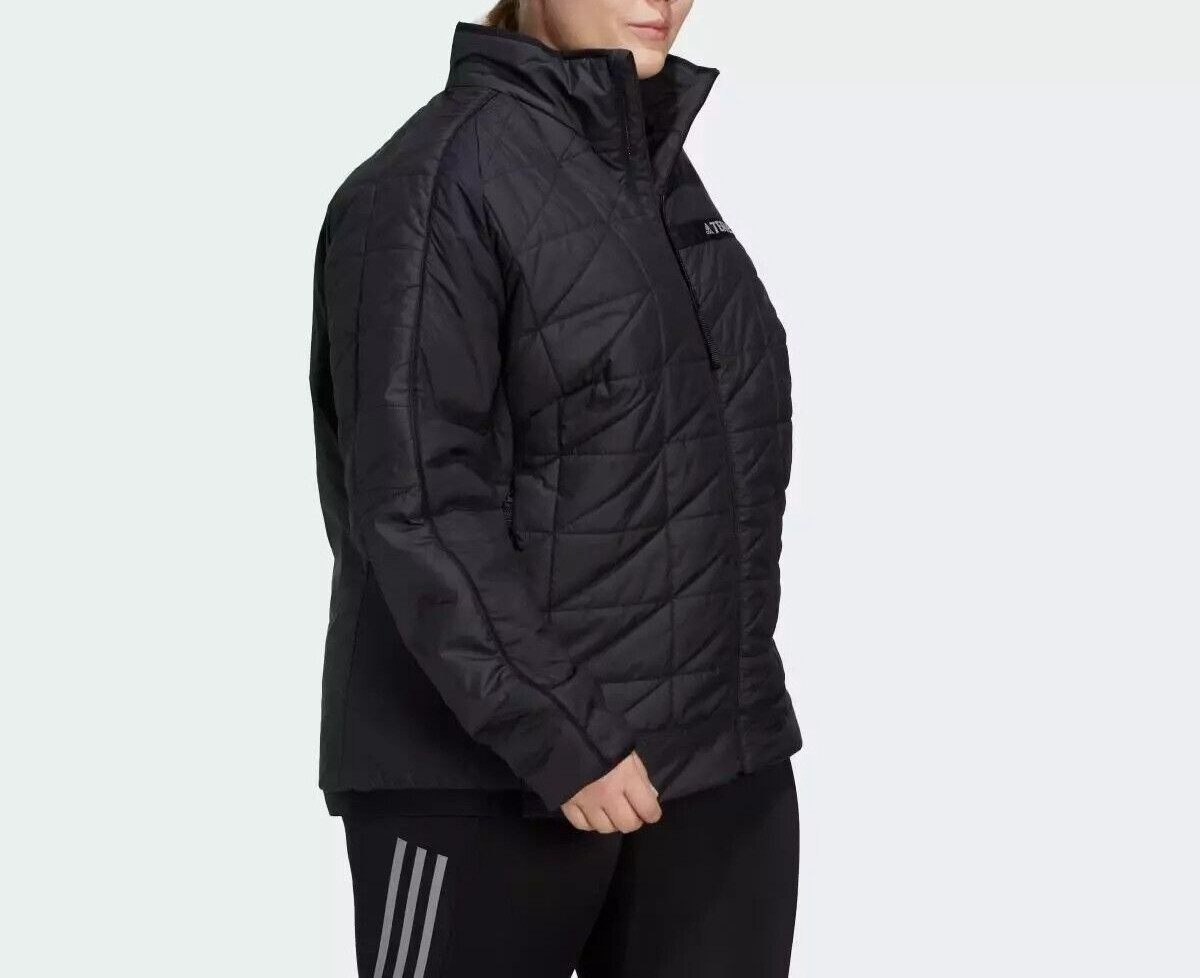 adidas Women's Size-1X Terrex Multi Insulation Jacket Black IB4211 NWT$160
