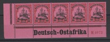 Dt. Kolonien, DOA, Nr. 37, Randinschrift mit HAN, postfrisch
