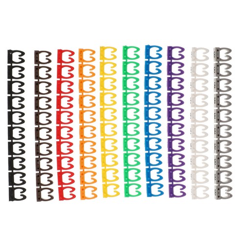 100 Pcs Aufsteckbare Nummernröhre Kabeletiketten Drahtmarkierung - 第 3/6 張圖片
