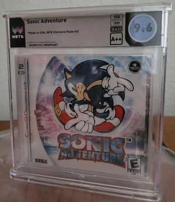 Sonic Adventure - Sega Dreamcast 1999 (Not For Resale 2 Disc) WATA 9.6 A++