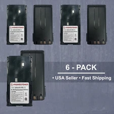 6x Batteries for KNB15 Kenwood Radios TK270G TK370 TK2100 TK372 (Ni-Mh 1800mAh)