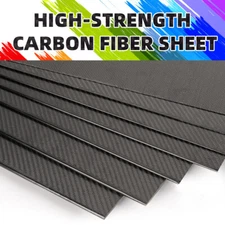 100mm*500mm*1.0mm 3K plain weave Glossy Carbon Fiber plate panel sheet RC Plane