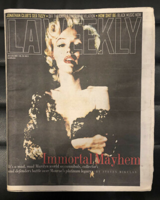 2007 LA WEEKLY WITH MARILYN MONROE ON THE COVER