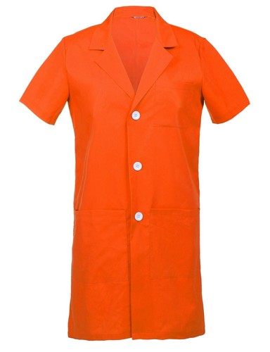 Men's Short Sleeves Lab Coat Laboratory Doctor Workwear - Picture 41 of 49