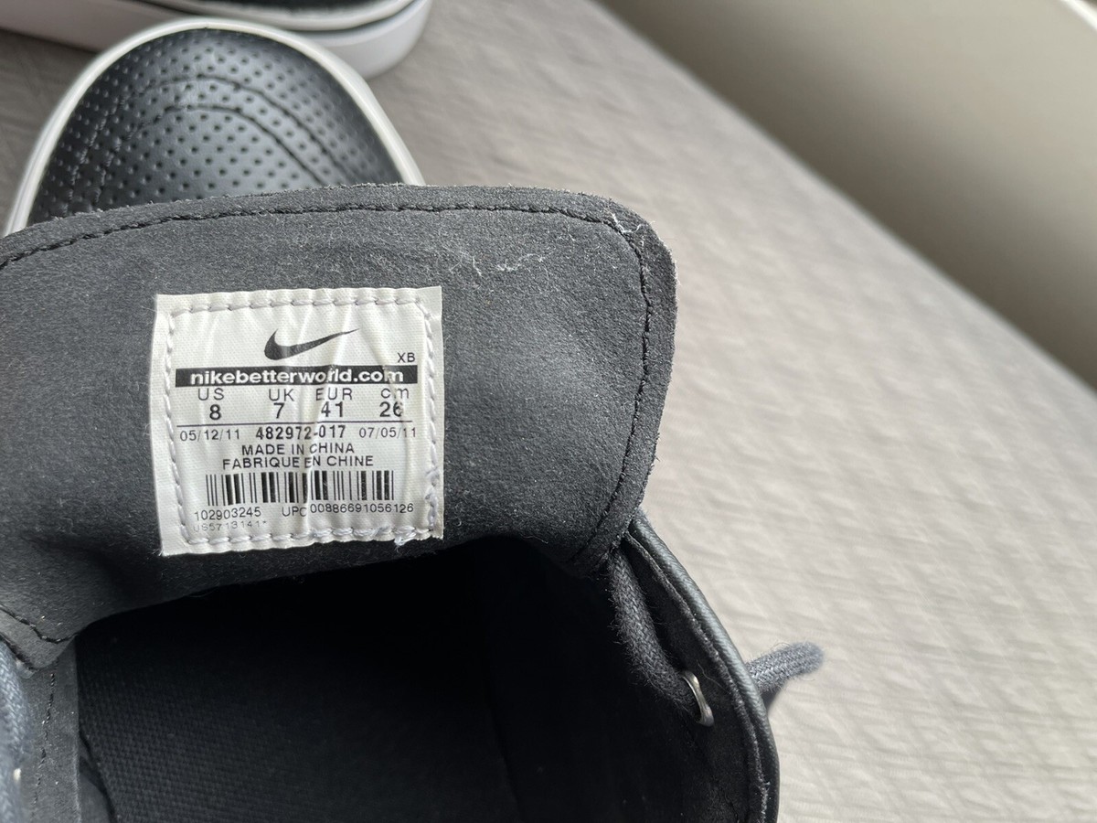 Nike SB - Stefan Janoski Black Perforated Leather Mens 8  display picture 3