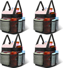4 Pcs Mesh Shower Caddy Portable Large Shower Caddy Basket with Deeper 8 Pockets