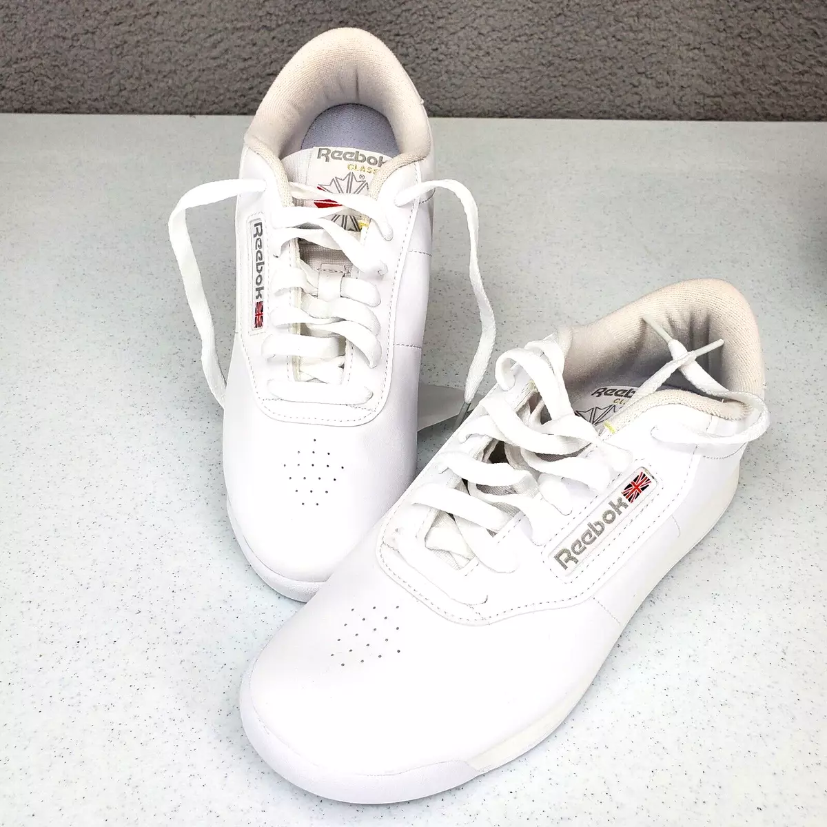 Blive skør Derfor Karakter REEBOK Classic Princess Women 8.5 Tennis Shoe Athletic Sneaker White Trainer  | eBay