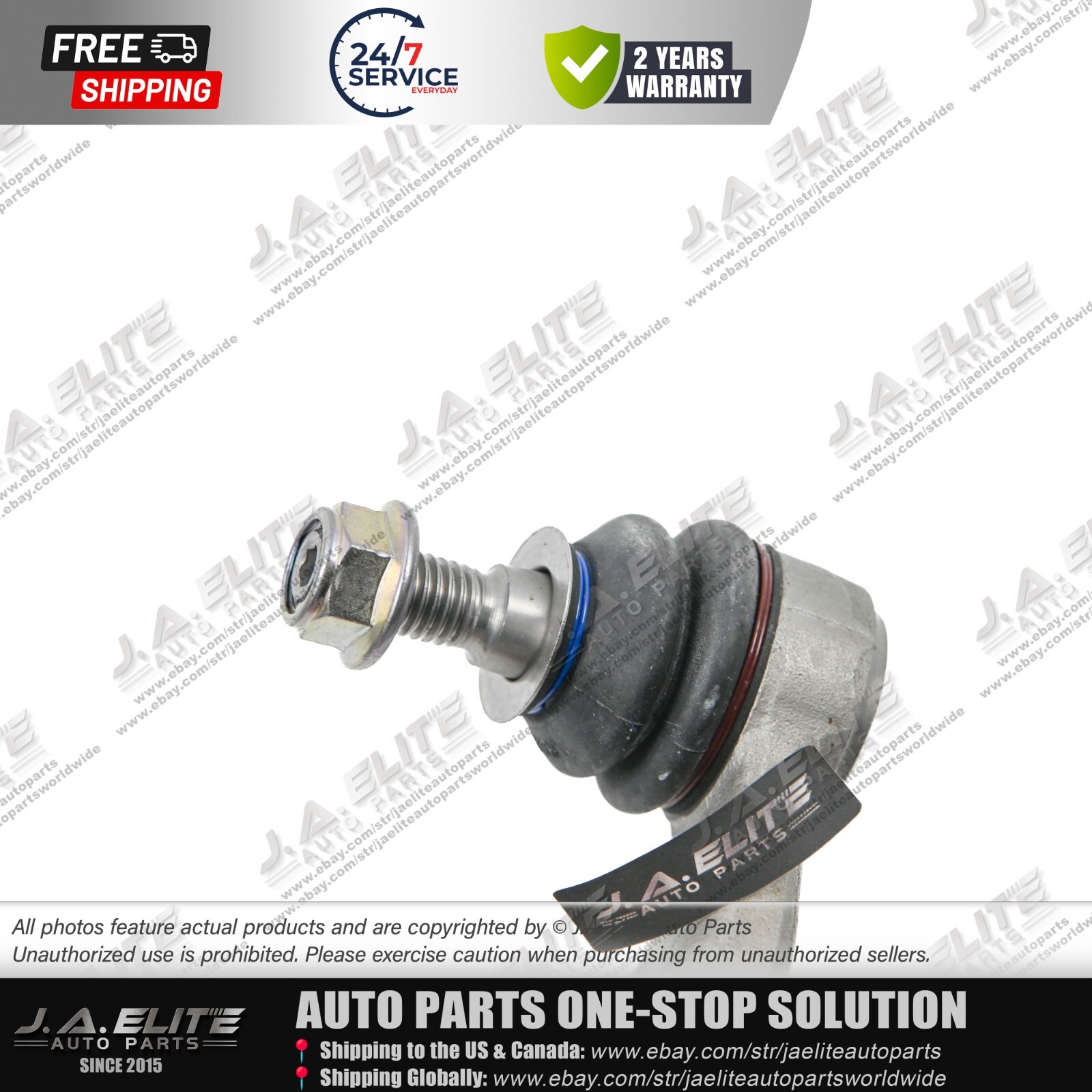 Left & Right Outer Tie Rod End for Maserati Quattroporte, Electronic Steering