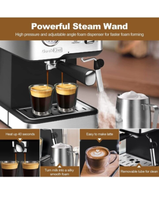 （未使用品）Geek Chef GCF20E エスプレッソマシン　120V仕様 未使用品）Geek Chef GCF20E エスプレッソマシン 120V仕様 未